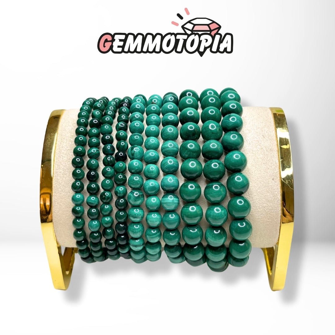 Bracelet en Malachite 5A