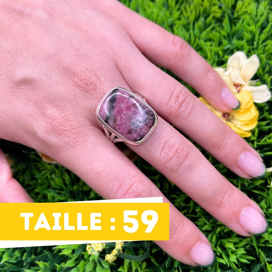 Bague Argent Rhodonite Australienne #17