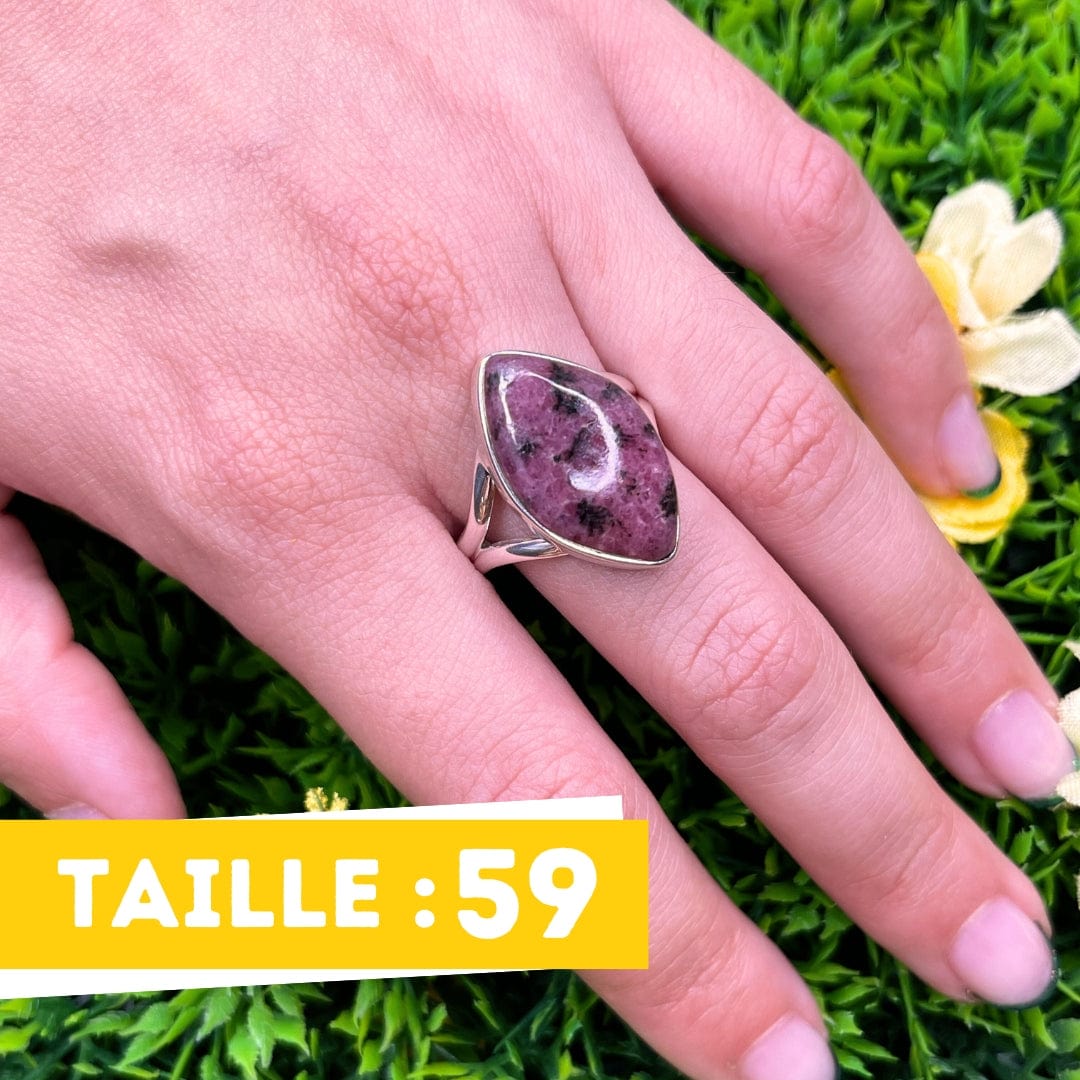 Bague Argent Rhodonite Australienne #29