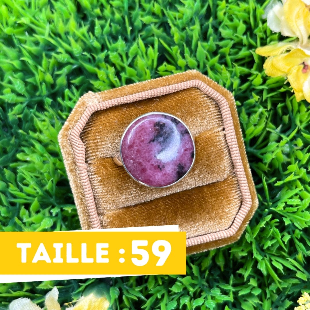 Bague Argent Rhodonite Australienne #24