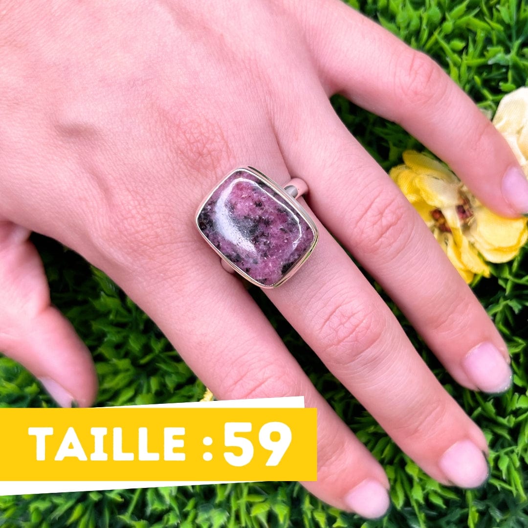 Bague Argent Rhodonite Australienne #30