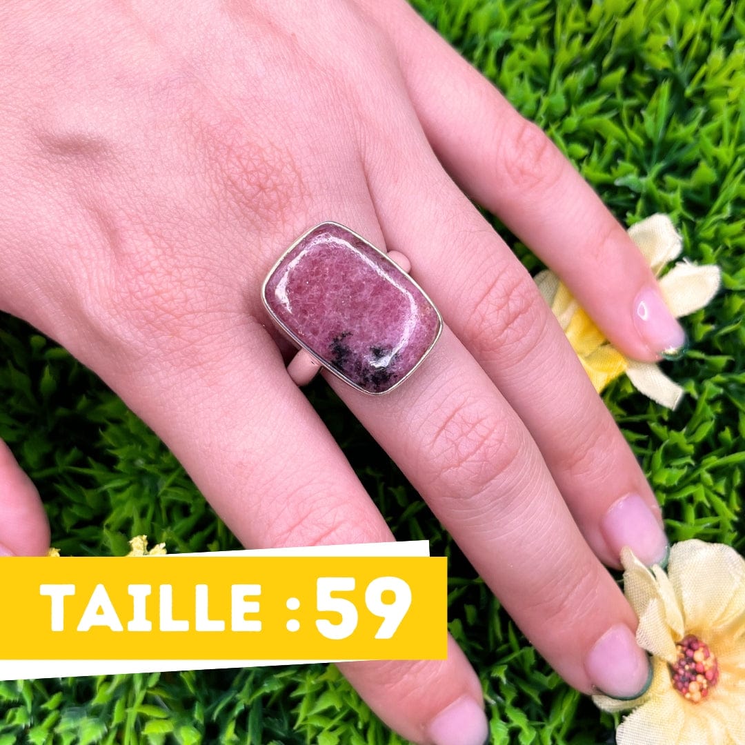 Bague Argent Rhodonite Australienne #28