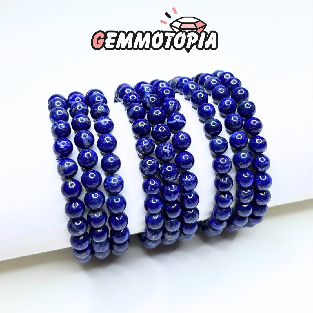 Bracelet triple Lapis Lazuli 5A