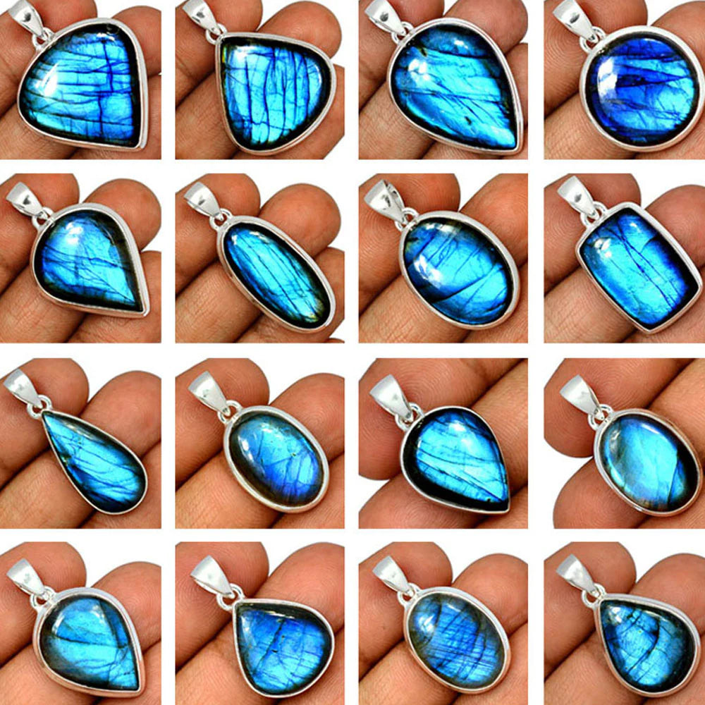 100 Grammes Mix Lot - Labradorite - Pendentifs