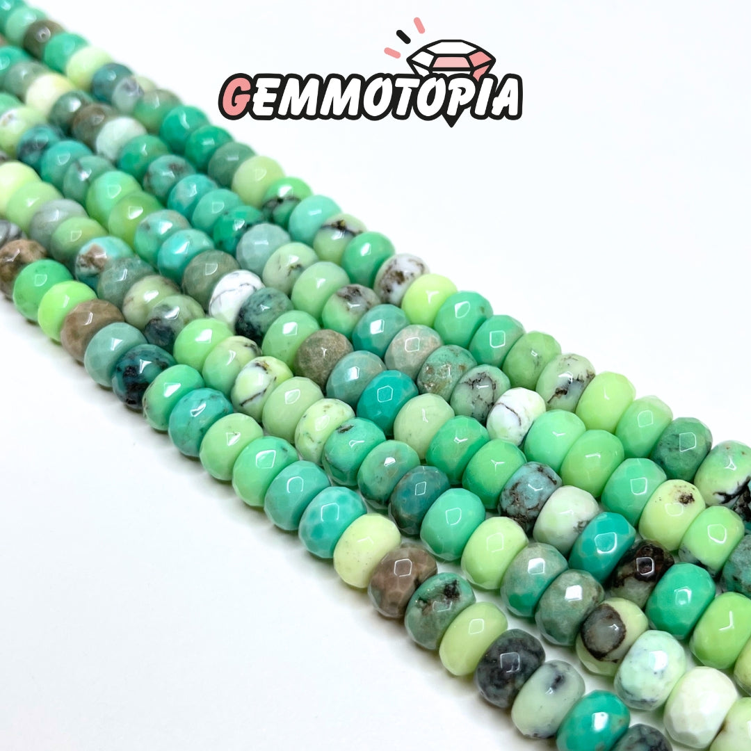 Perle Rondelle Facettée Jade Australien