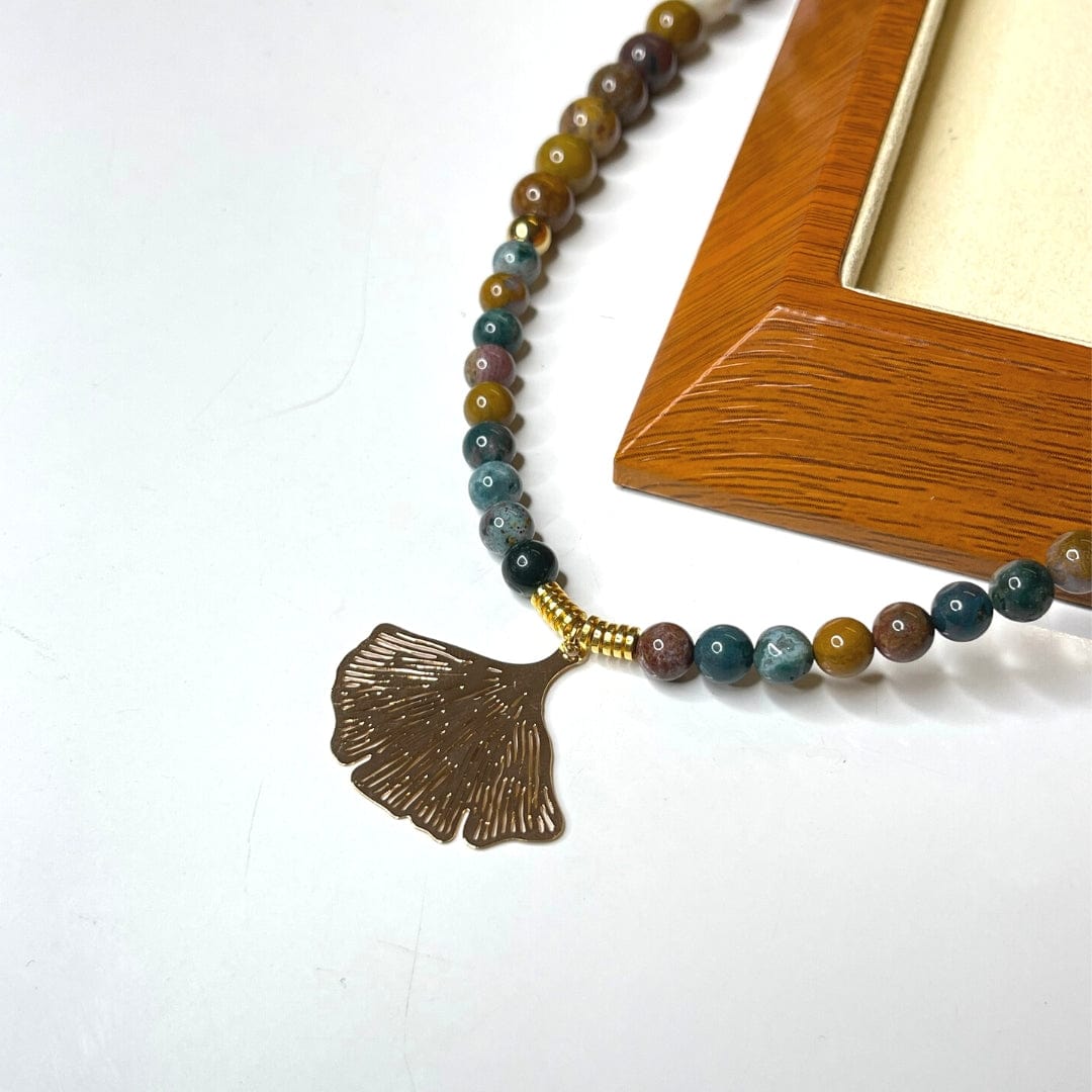 Pendentif feuille Ginkgo