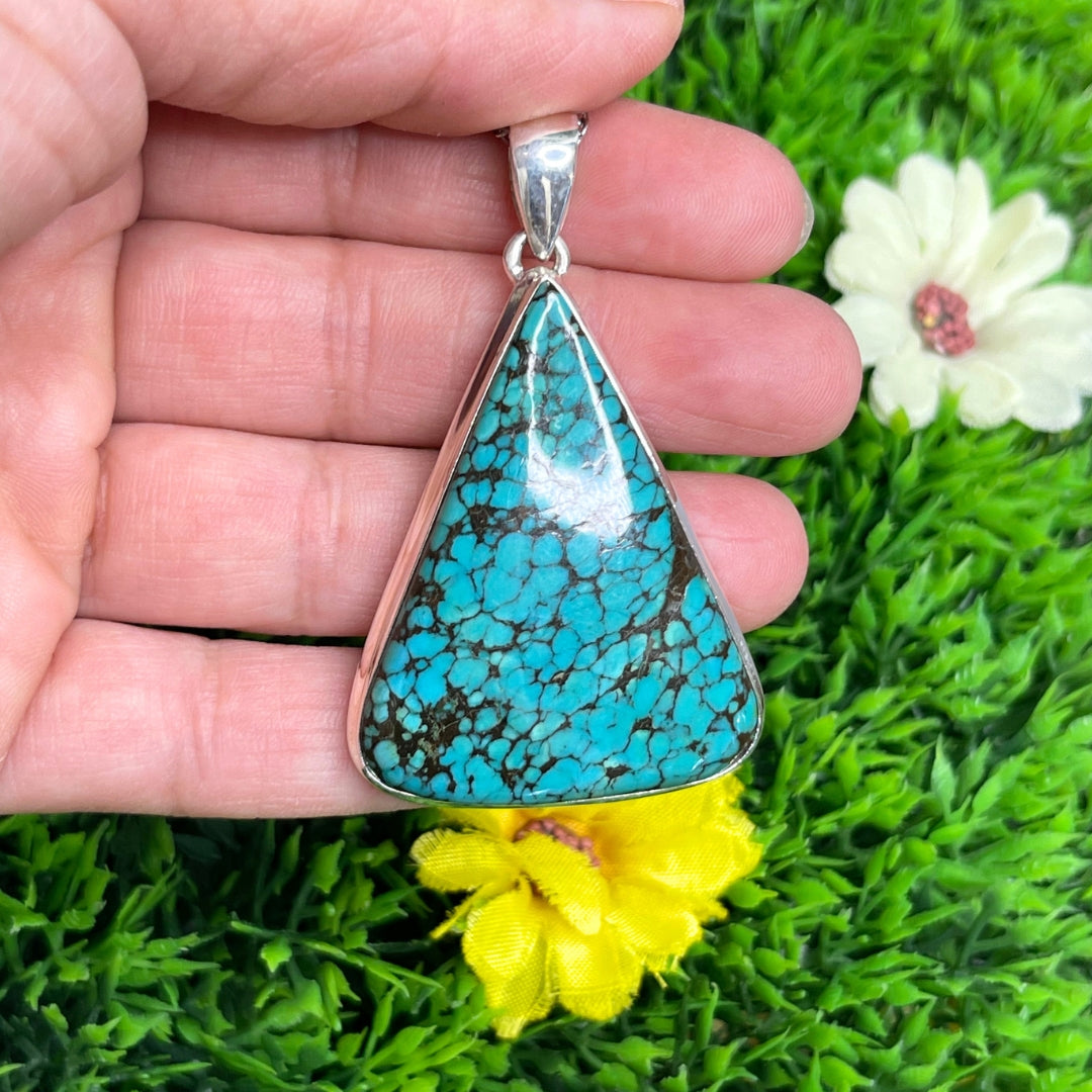 Pendentif Turquoise Tibétaine #5