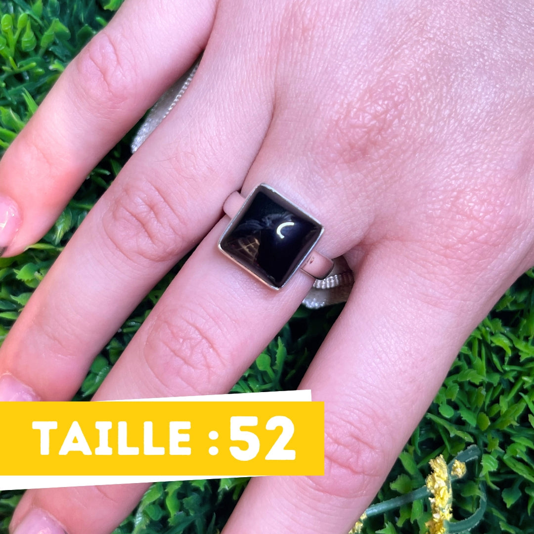 Bague Onyx Argent #9