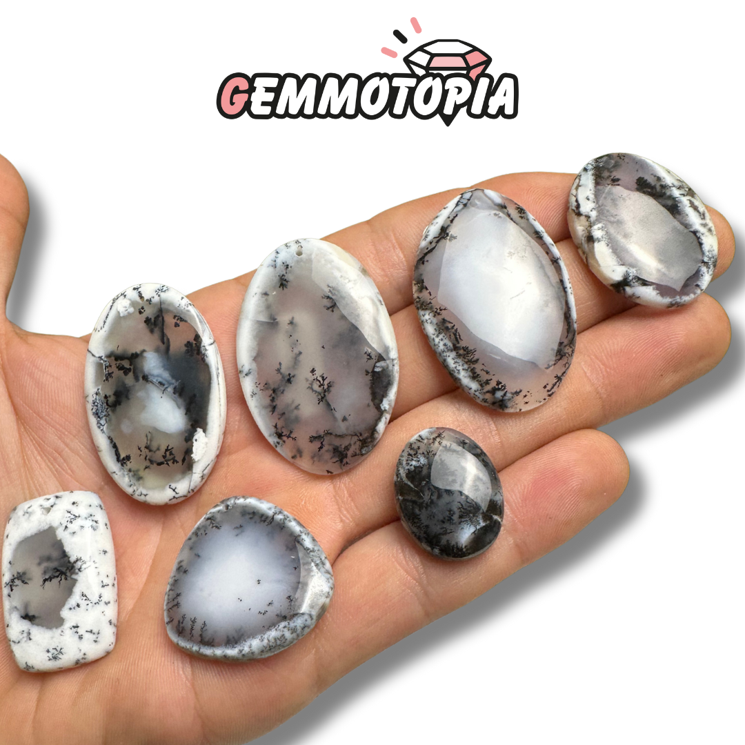 Pendentif Percé Opale Dendritique