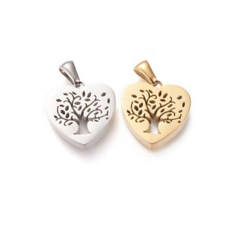 Pendentif coeur arbre de vie