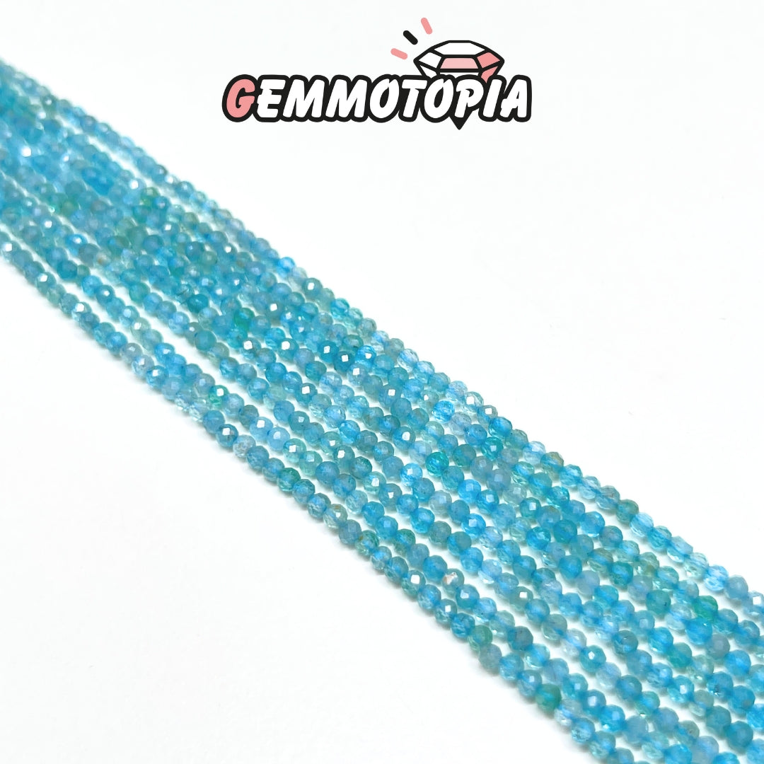 Perle Facettée Apatite 3A 2 MM