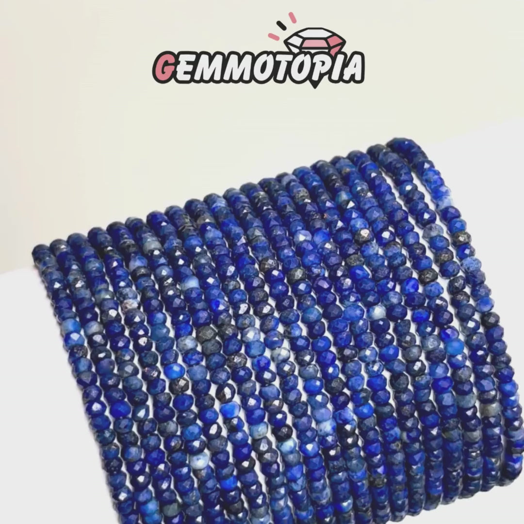 Bracelets Facettées Lapis-Lazuli