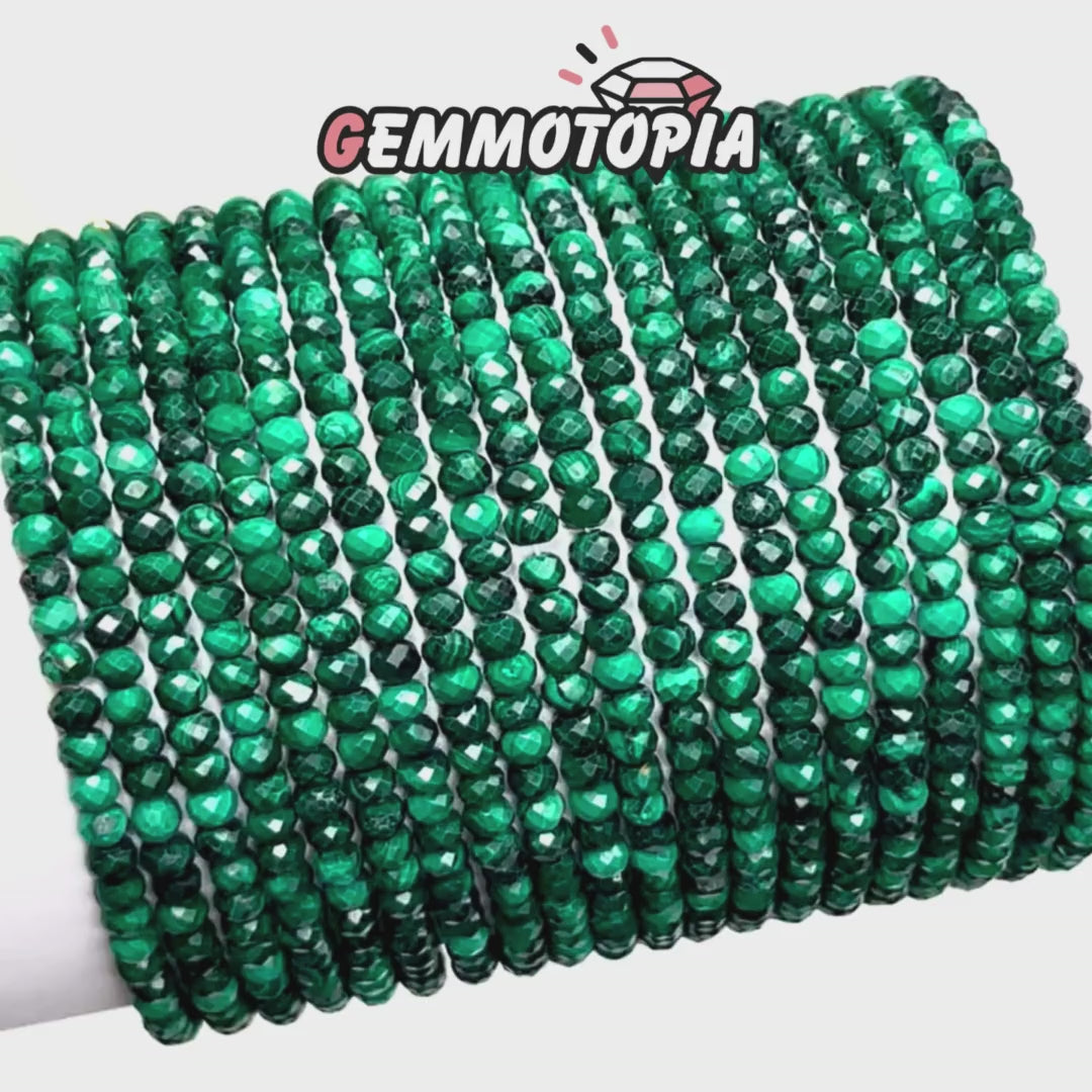 Bracelets Facettées Malachite