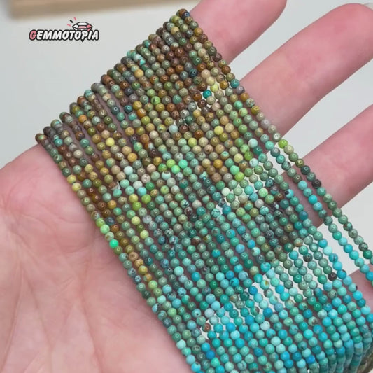 Perles rondes Turquoise Hubei